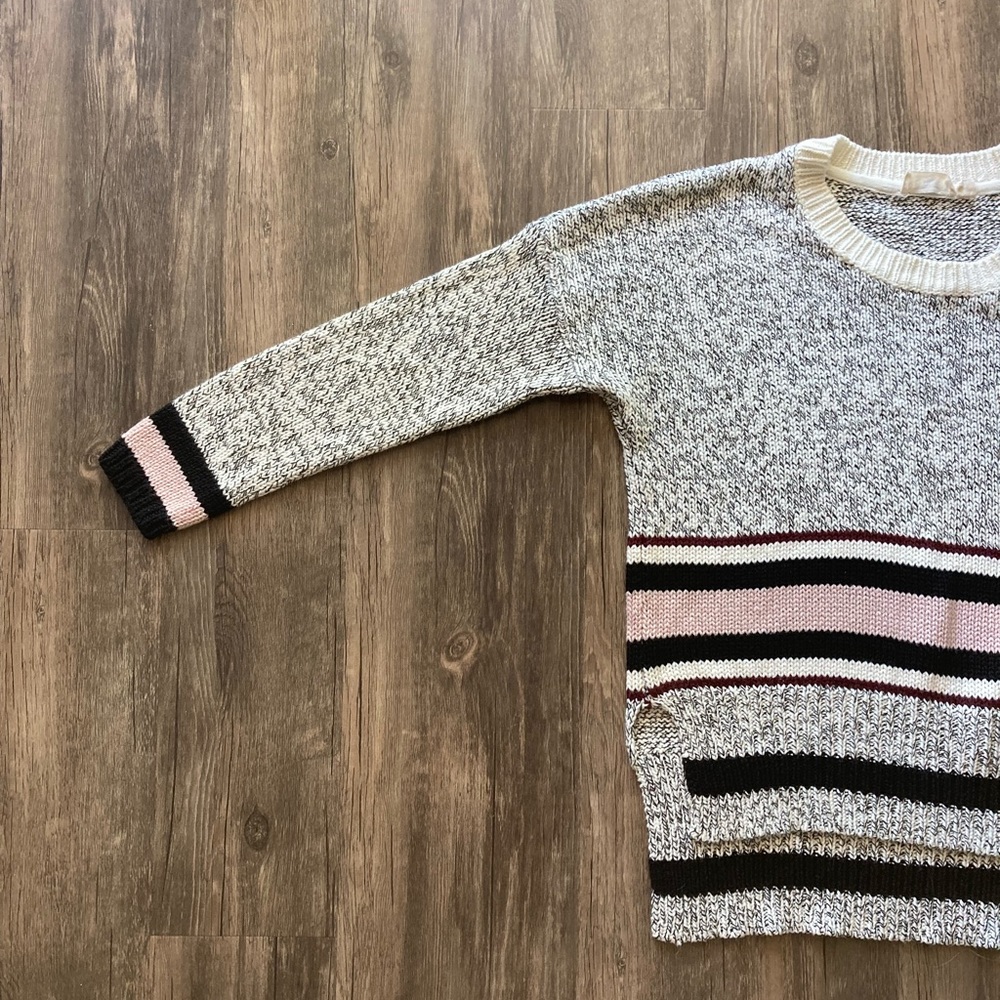 Retrod Knit Striped Pullover Crewneck Sweater Sz M